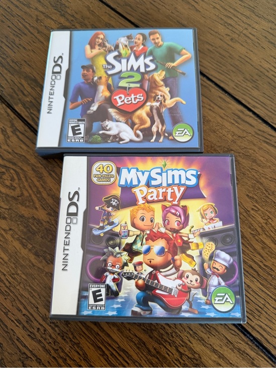 Nintendo Other - Sims 2 Pets And My Sims Party Nintendo DS With Manual